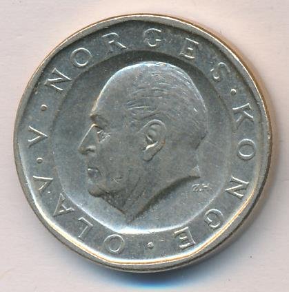 Норвегия 10 крон 1990 год - Король Улаф V