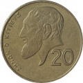 Кипр 20 центов 2001 год - Зенон Китийский