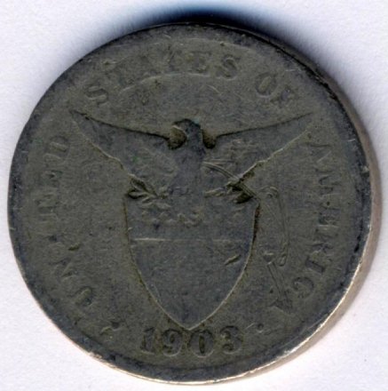 Филиппины 5 сентаво 1903 год