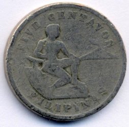 Филиппины 5 сентаво 1903 год
