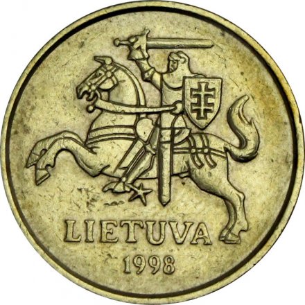 Литва 50 центов 1998 год