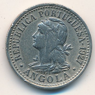 Ангола 10 сентаво 1927 год