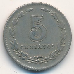 Аргентина 5 сентаво 1936 год
