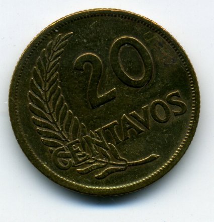Перу 20 сентаво 1949 год