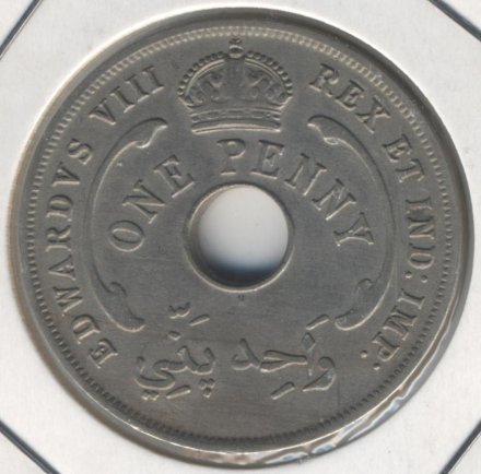 Британская Западная Африка 1 пенни 1936 год