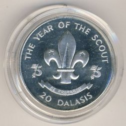 Гамбия 20 даласи 1983 год