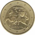 Литва 50 евроцентов 2015 год