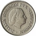 Нидерланды 25 центов 1966 год