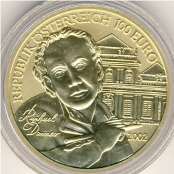 Австрия 100 евро 2002 год