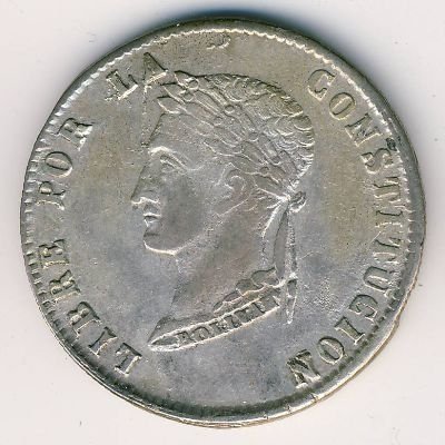 Боливия 4 соля 1853 год