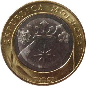 Молдавия 5 леев 2018 год