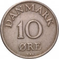 Дания 10 эре 1950 год