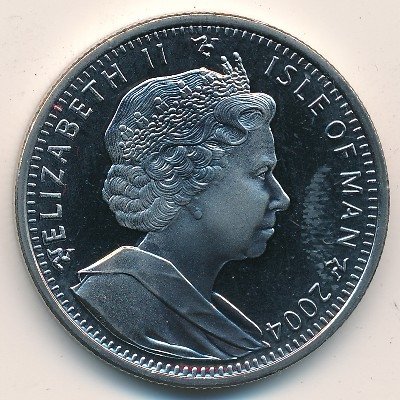 Остров Мэн 1 крона 2004 год - 60 лет высадке в Нормандии