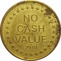 Жетон игровой США No cash value. Freedom. 2010 - Орел