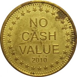 Жетон игровой США No cash value. Freedom. 2010 - Орел