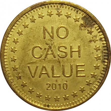 Жетон игровой США No cash value. Freedom. 2010 - Орел