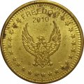 Жетон игровой США No cash value. Freedom. 2010 - Орел