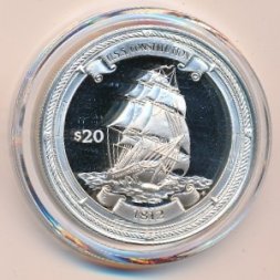 Виргинские острова 20 долларов 2000 год
