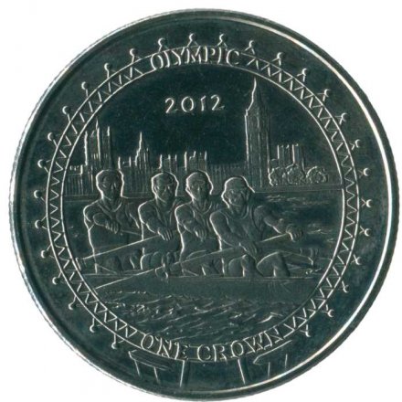 Остров Мэн 1 крона 2009 год - XXX летние Олимпийские Игры, Лондон 2012 - Академическая гребля