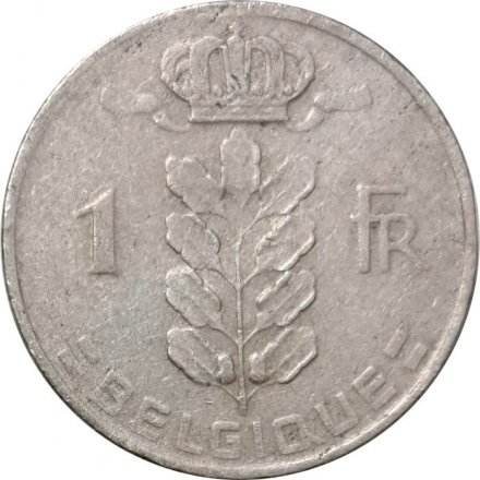 Бельгия 1 франк 1961 год - BELGIQUE