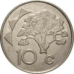 Намибия 10 центов 1998 год - Акация