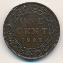 Канада 1 цент 1902 год