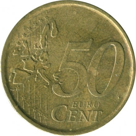 Испания 50 евроцентов 2002 год - Мигель Сервантес де Сааведра