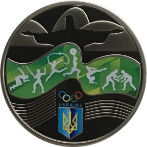Украина 2 гривны 2016 год - Олимпиада в Бразилии (Рио-де-Жанейро)
