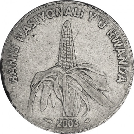Руанда 50 франков 2003 год