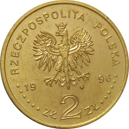 Польша 2 злотых 1996 год - 150 лет со дня рождения Генрика Сенкевича