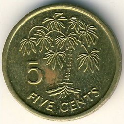 Сейшелы 5 центов 2003 год