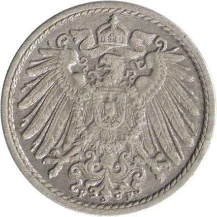 Германия 5 пфеннигов 1903 год (F)
