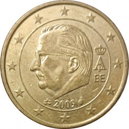 Бельгия 50 евроцентов 2009 год