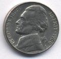 США 5 центов 1966 год - Томас Джефферсон (без отметки МД)