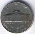 США 5 центов 1966 год - Томас Джефферсон (без отметки МД)
