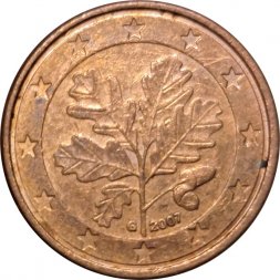 Германия 1 евроцент 2007 год (G)