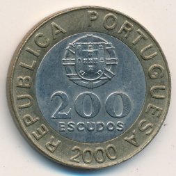 Португалия 200 эскудо 2000 год