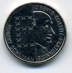 Франция 10 франков 1986 год - 100 лет со дня рождения Робера Шумана