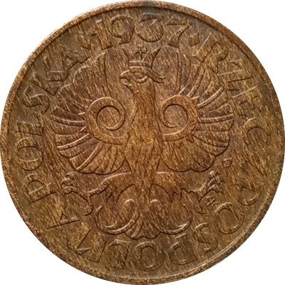 Польша 2 гроша 1937 год