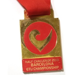 Медаль Чемпионат Европы по триатлону на средние дистанции 2013 Барселона ETU Challenge