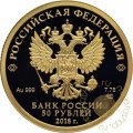 Россия 50 рублей 2017 год - Чемпионат мира по футболу FIFA 2018 в России, Кубок