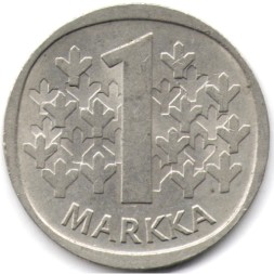 Финляндия 1 марка 1976 год