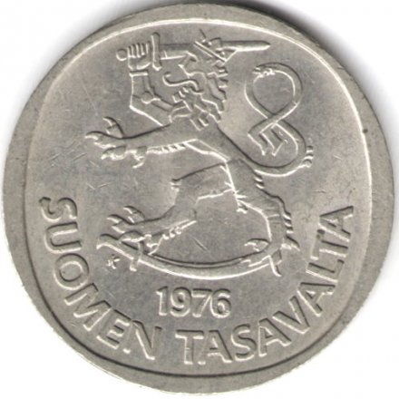 Финляндия 1 марка 1976 год