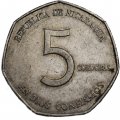 Никарагуа 5 кордоба 1980 год