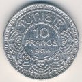 Тунис 10 франков 1934 год