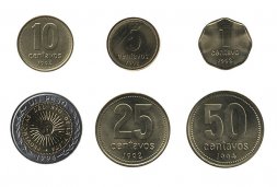 Набор из 6 монет Аргентина 1992 - 1994 год 