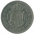 Великобритания 1/2 кроны 1962 год