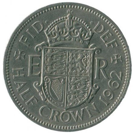 Великобритания 1/2 кроны 1962 год
