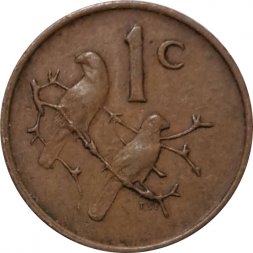 ЮАР 1 цент 1969 год (SUID-AFRIKA)