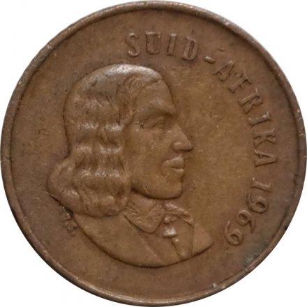 ЮАР 1 цент 1969 год (SUID-AFRIKA)